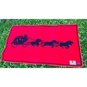 Rare Pendleton 37”x 67” Wells Fargo Wool Blanket